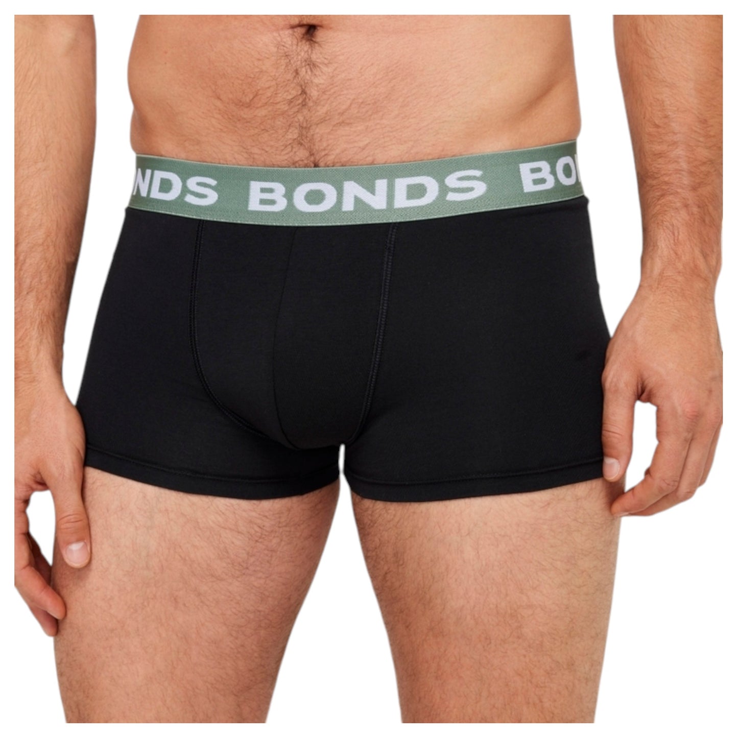 Mens Bonds Core Trunk Underwear Black