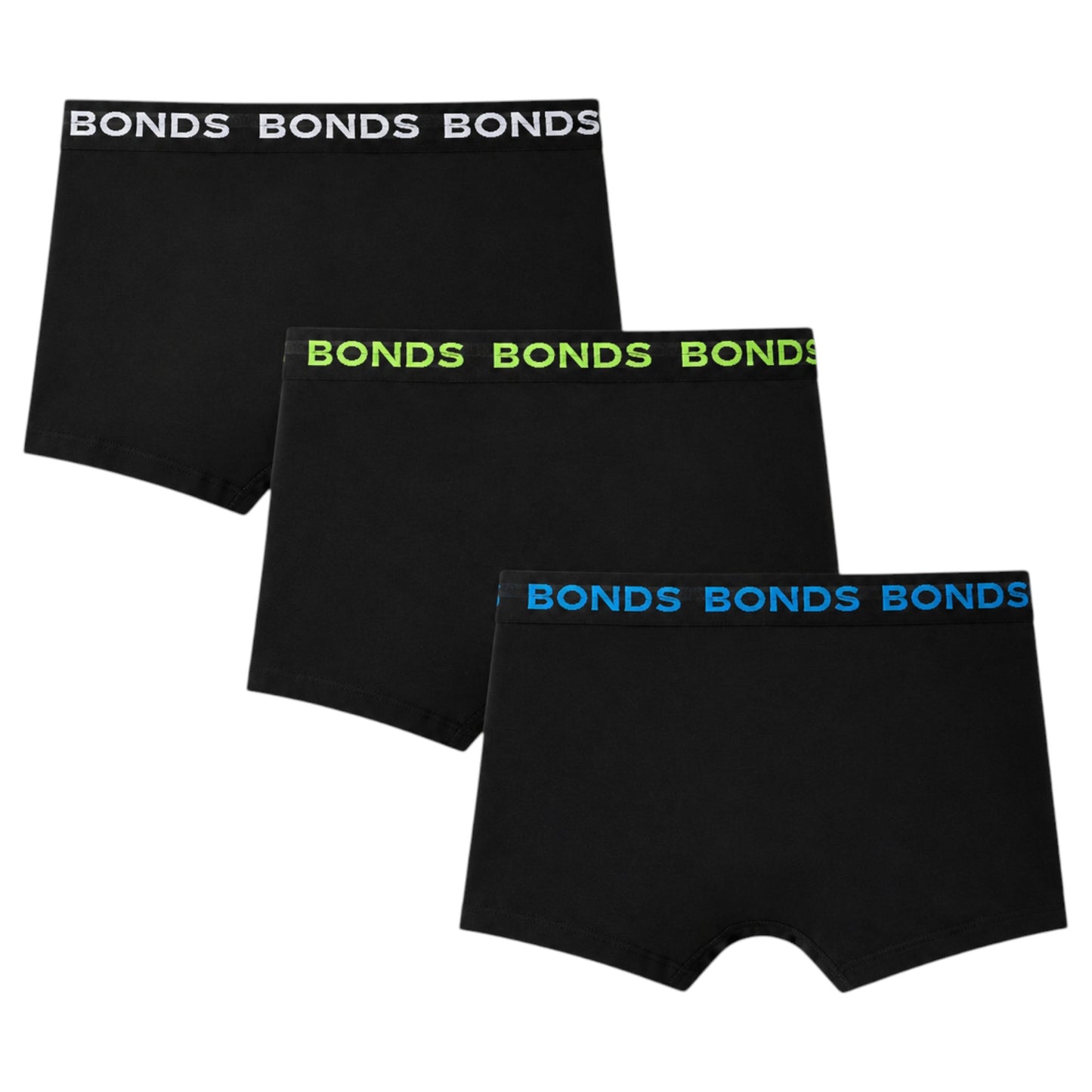 6 Pack Mens Bonds Core Trunk Underwear Black