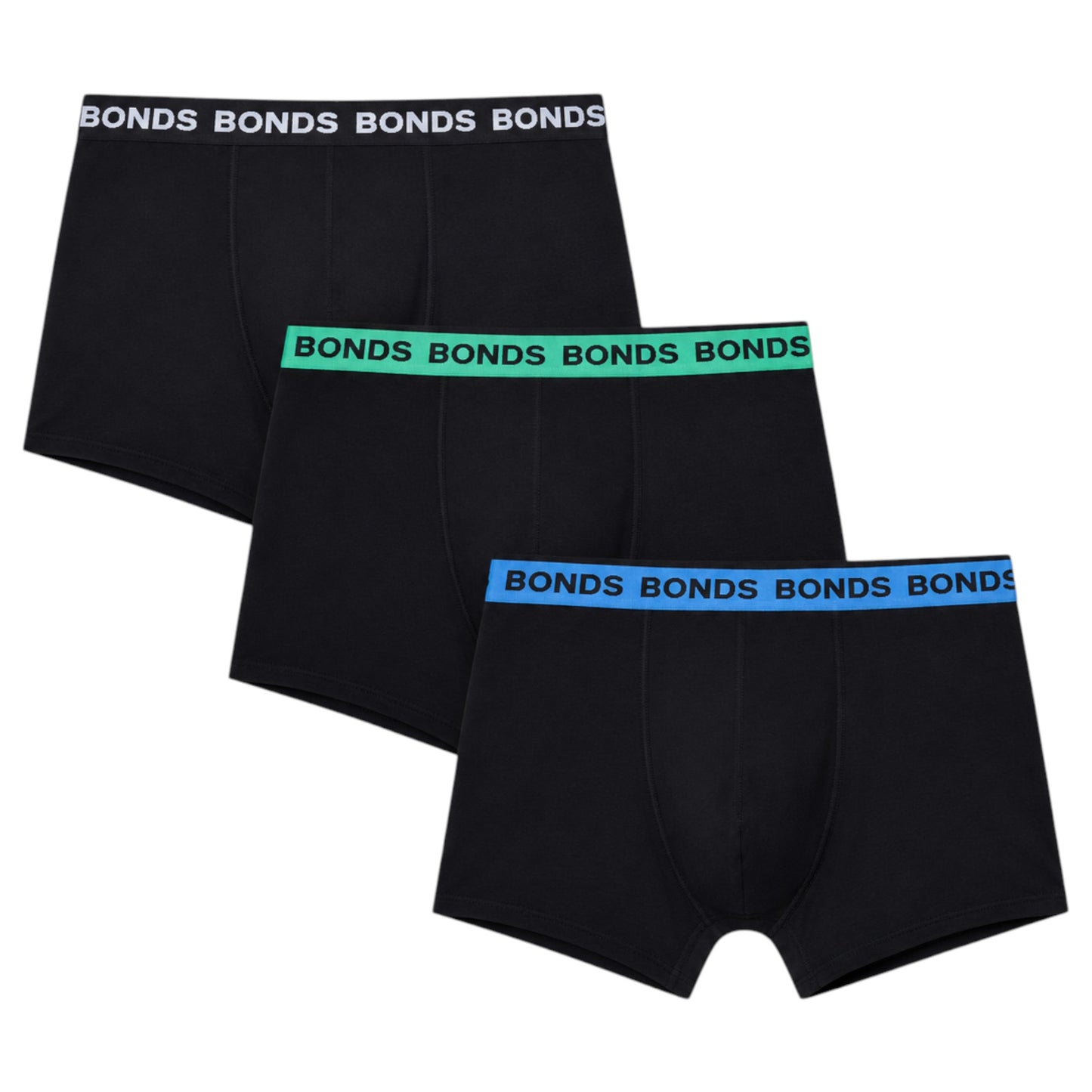 Mens Bonds Core Trunk Underwear Black