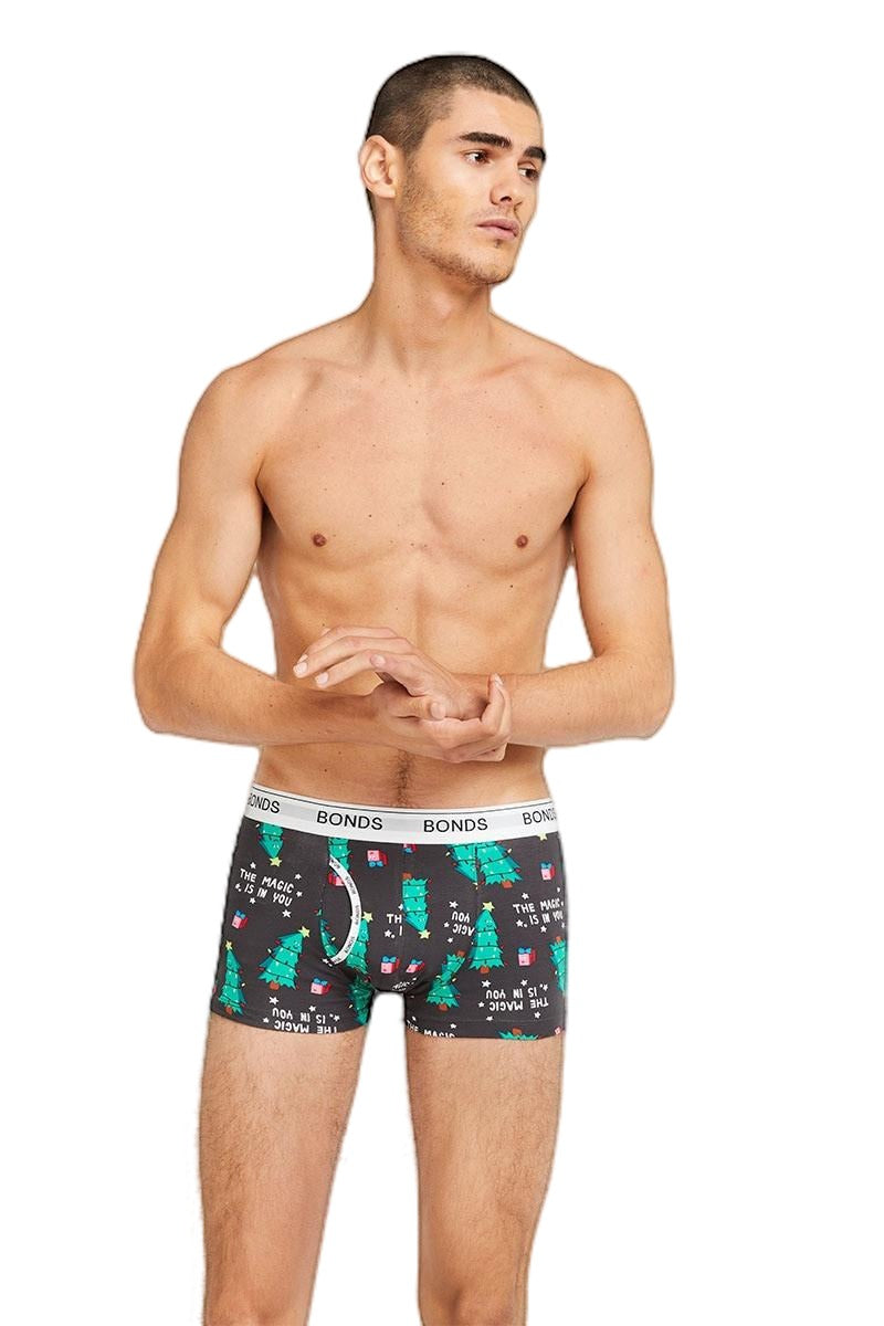 3 x Mens Bonds Guyfront Trunks Underwear Magical Tree