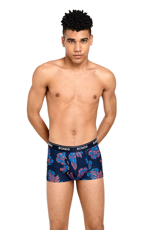 Mens Bonds Microfibre Guyfront Trunks Underwear New Floral