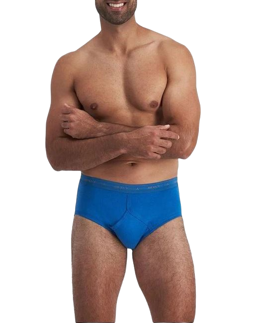 4 x Jockey Mens Hipster Y-Front Brief Underwear - Blue