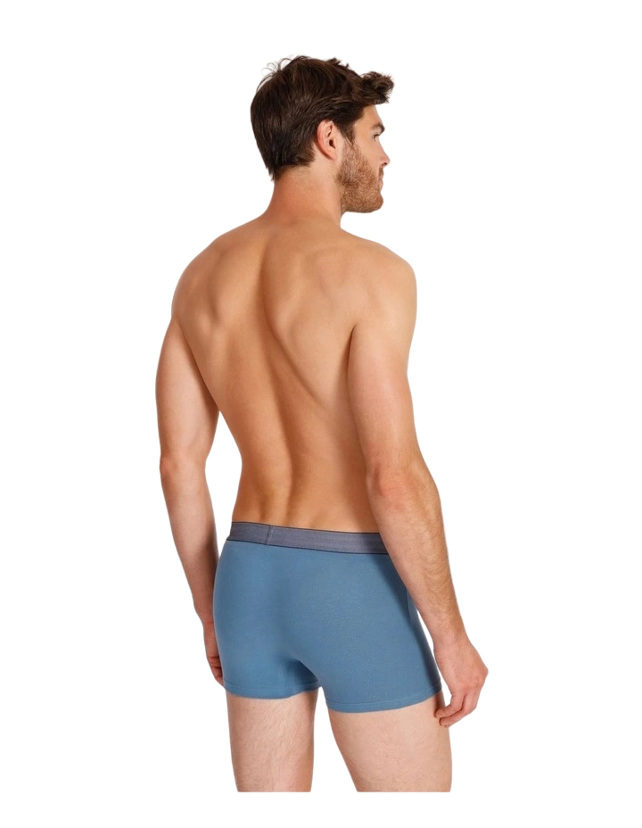 3 x Mens Jockey Comfort Classics Trunks Underwear Blue Pack