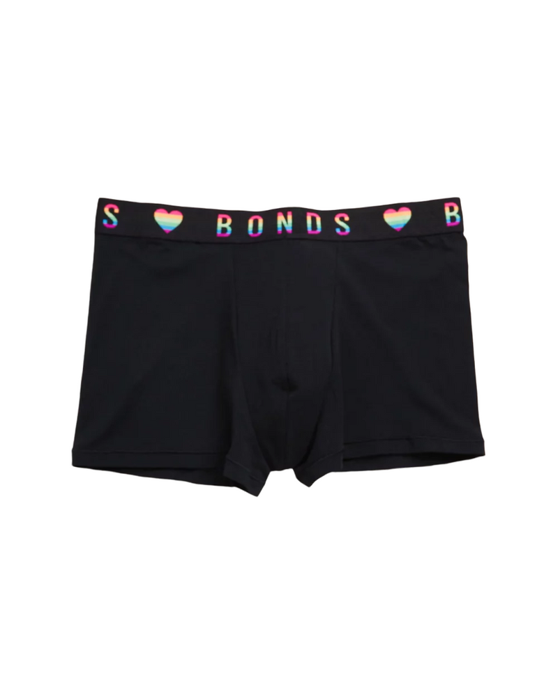 3 x Bonds Mens Guyfront Pride Trunks Underwear Undies Black