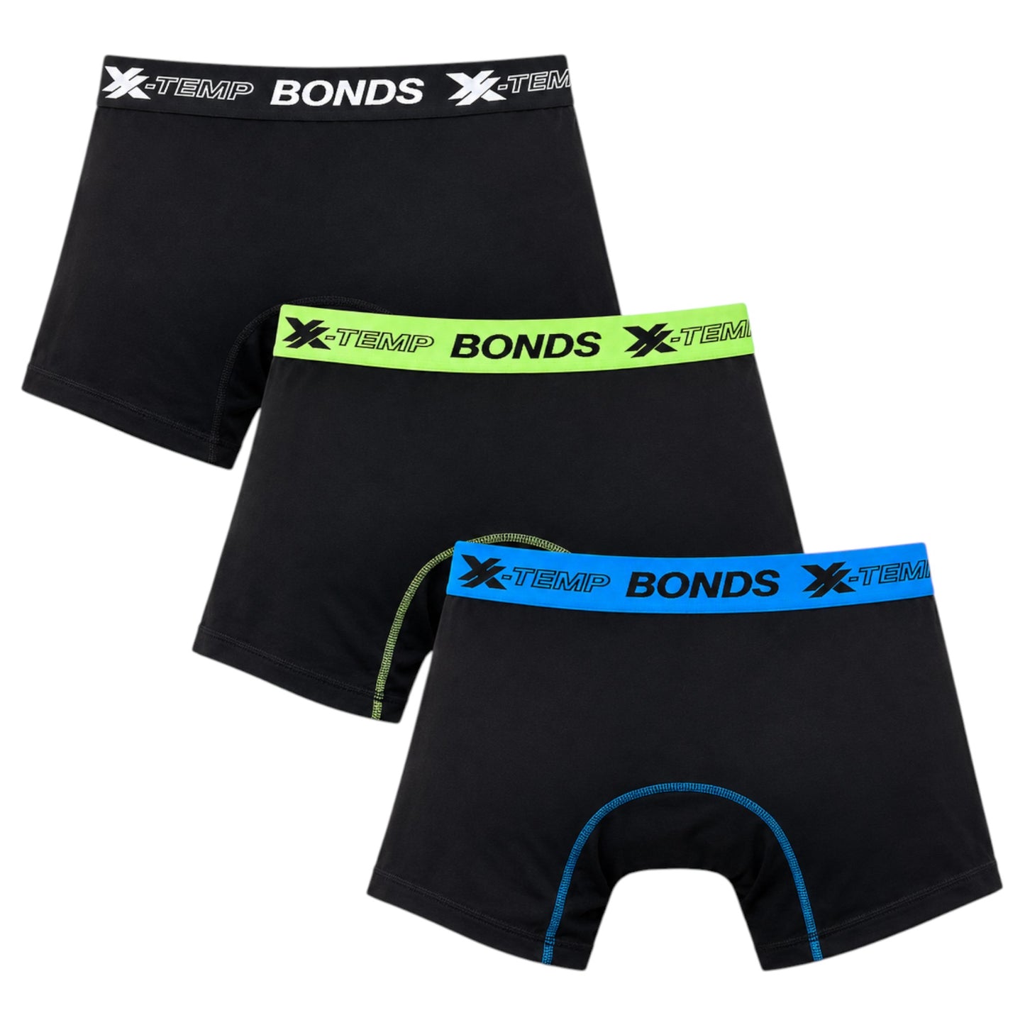 3 Pack Men Bonds X-Temp Trunks Black