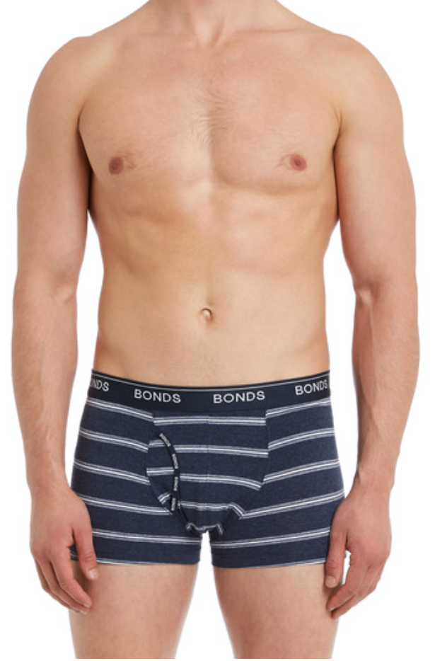 6 x Bonds Mens Guyfront Trunks Underwear Navy Red White Grey