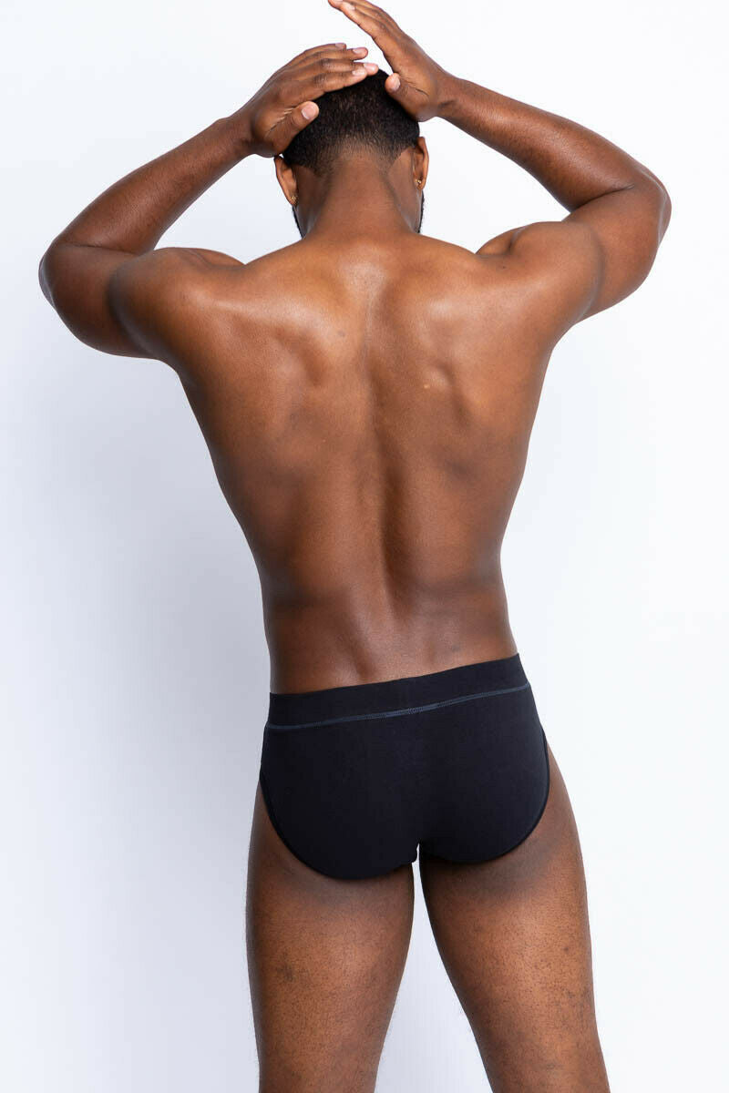 5 x Jockey Mens London Briefs Underwear International Black
