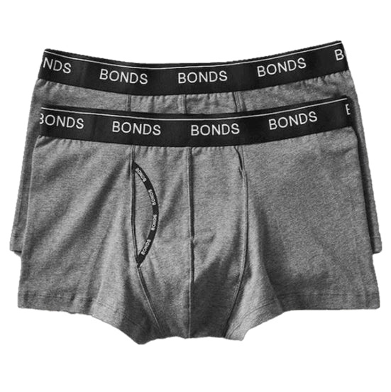 20 X Bonds Guyfront Trunk Mens Underwear Trunks Undies Charcoal/Black