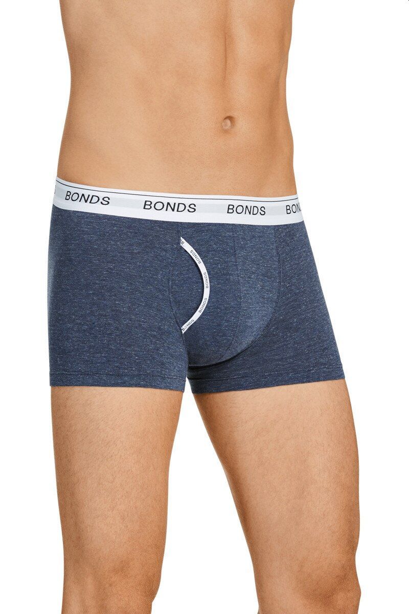 3 x Mens Bonds Guyfront Trunk Trunks Underwear – Navy Stripe 21C