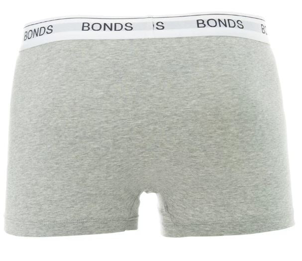 3 Pack Mens Bonds Guyfront Trunks Underwear Grey Marle