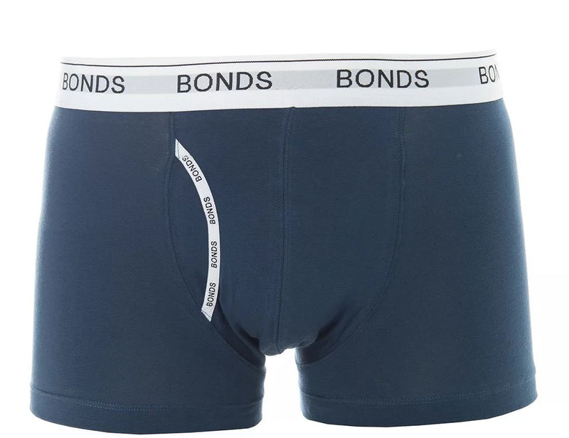 12 X Mens Bonds Guyfront Trunks Underwear Undies Navy/White