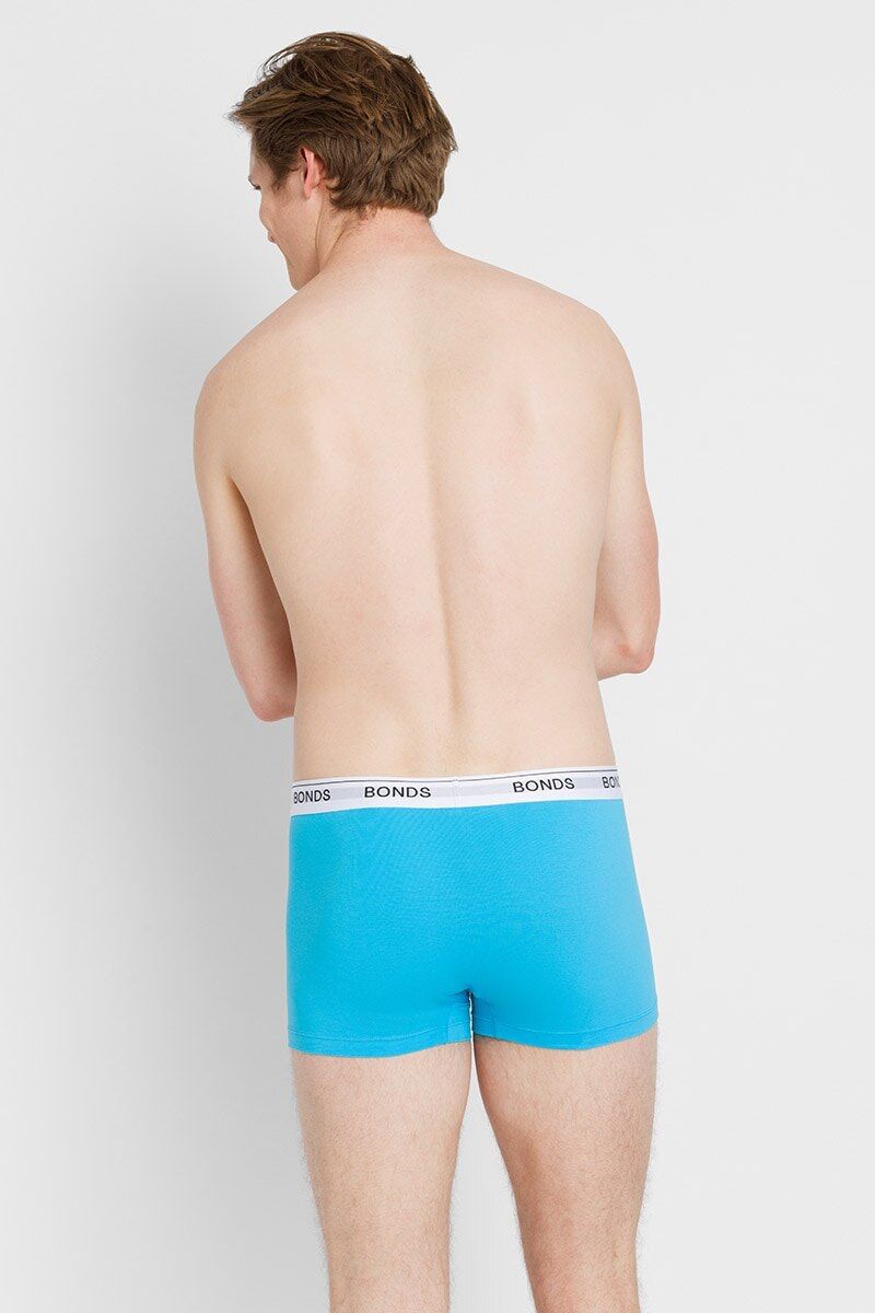 5 x Mens Bonds Guyfront Trunks Underwear Ocean Blue