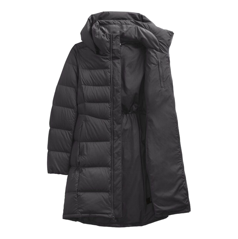 Womens The North Face Metropolis Parka Full Zip Black Jacket