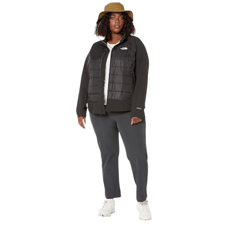 Womens The North Face Plus Size Shelter Cove Black Hybrid Jacket