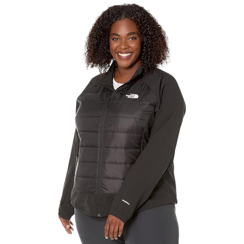 Womens The North Face Plus Size Shelter Cove Black Hybrid Jacket