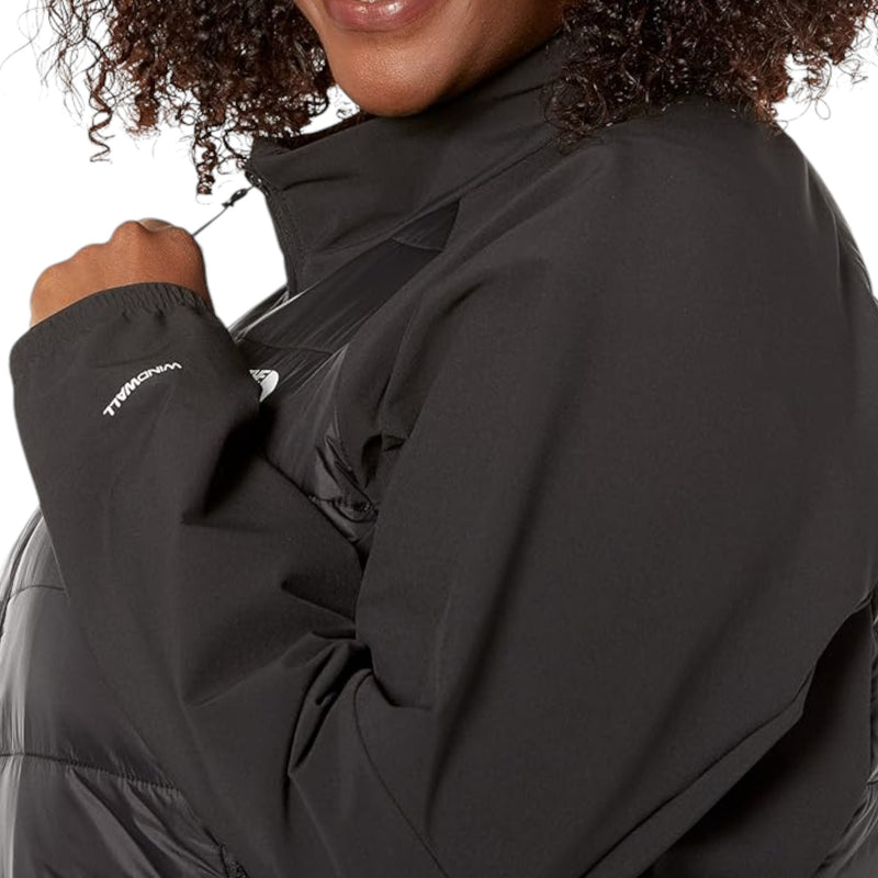 Womens The North Face Plus Size Shelter Cove Black Hybrid Jacket