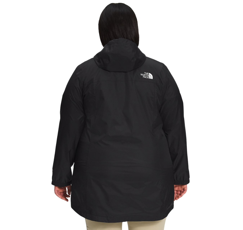 Womens The North Face Antora Parka Waterproof Black Jacket