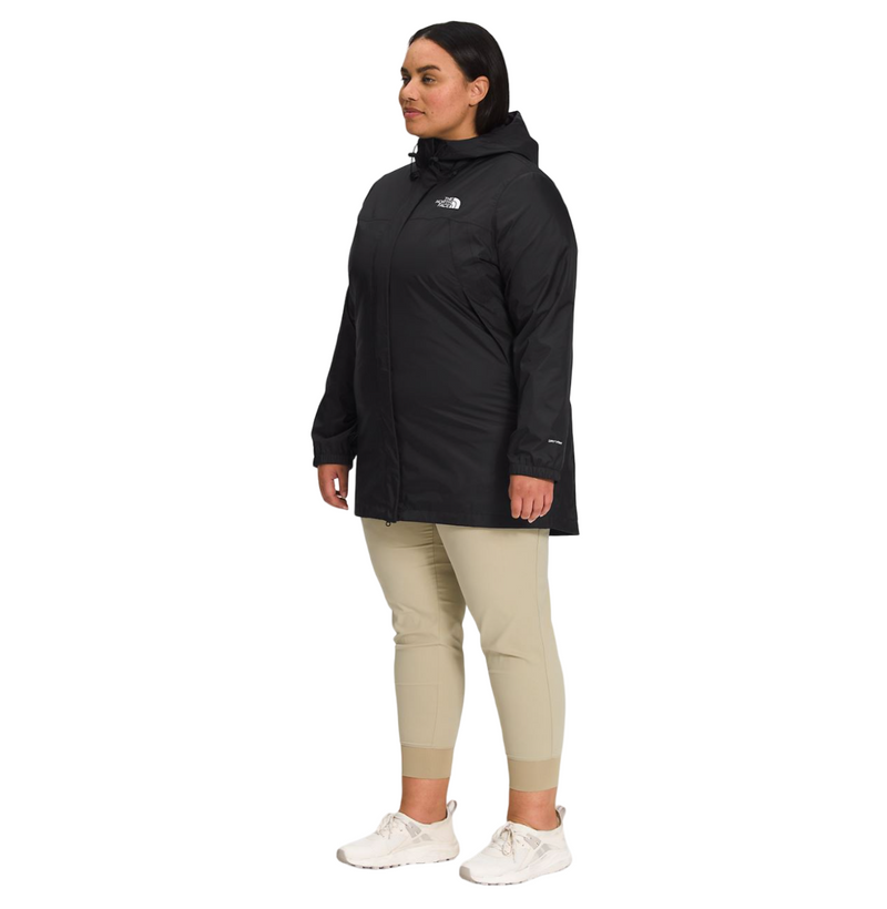 Womens The North Face Antora Parka Waterproof Black Jacket