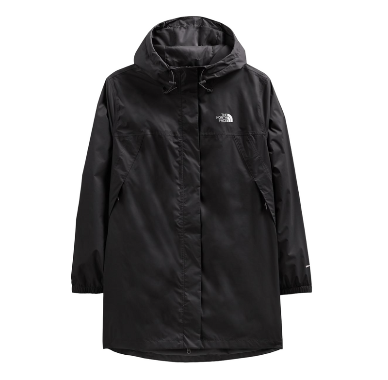 Womens The North Face Antora Parka Waterproof Black Jacket