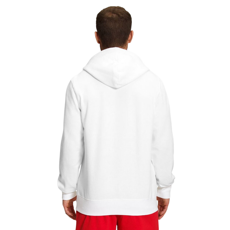 Men The North Face Half Dome Pullover White Cotton Hoodie