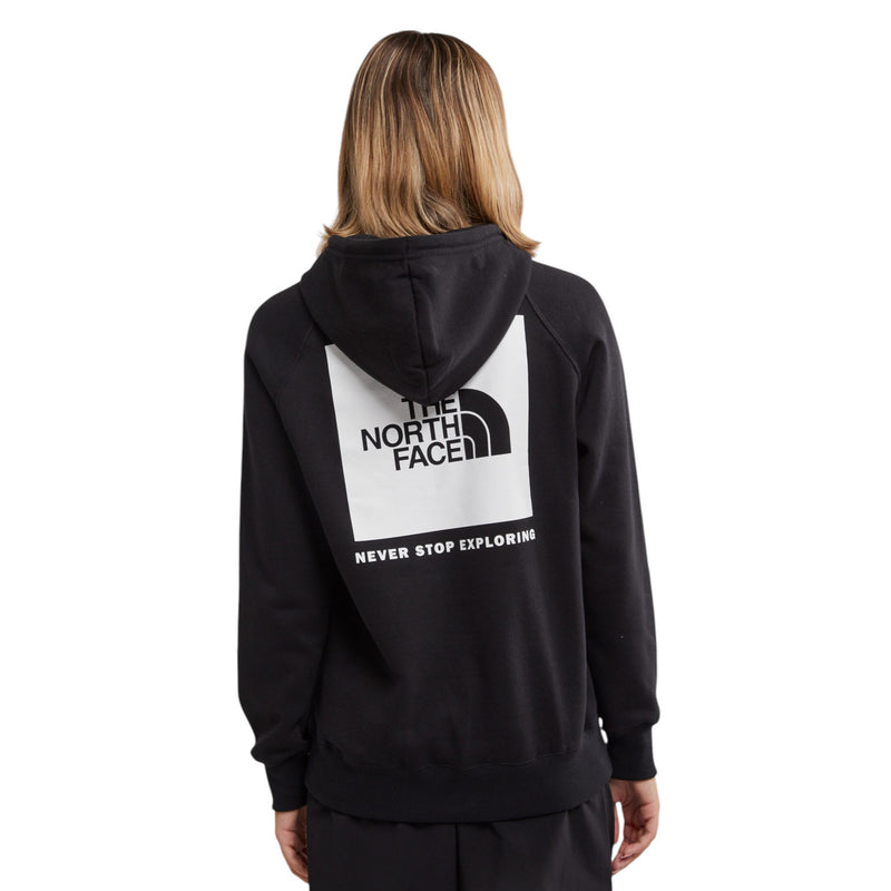 Womens The North Face Box Nse Black/ White Pullover Hoodie