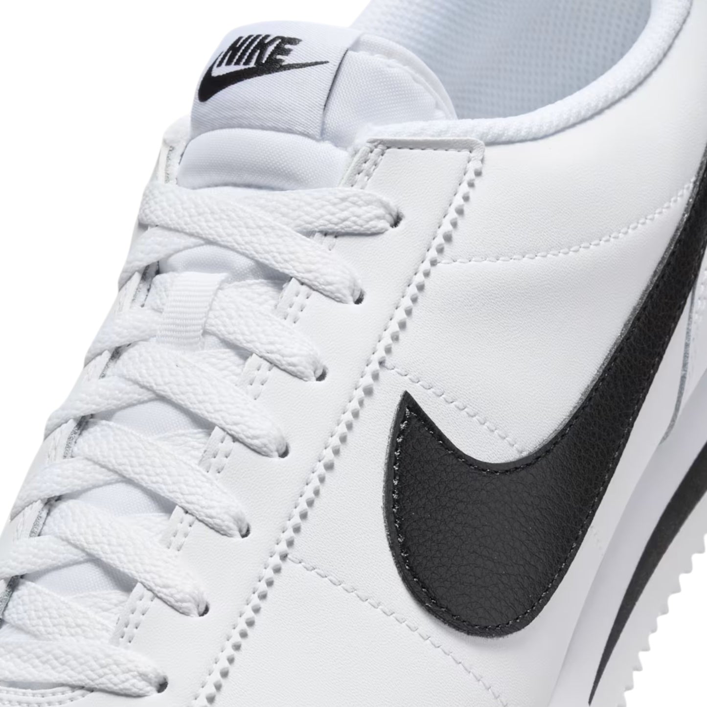 Mens Nike Cortez Leather Shoes White/Black