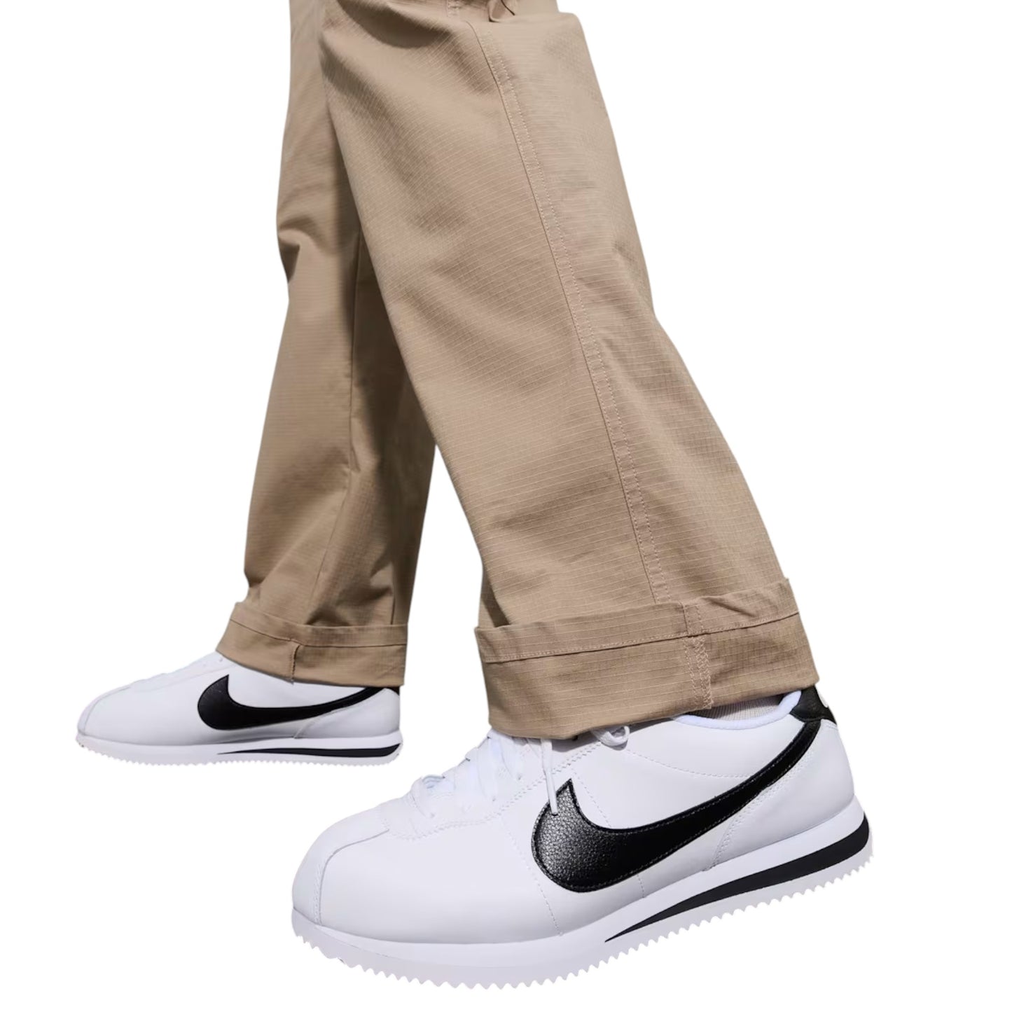 Mens Nike Cortez Leather Shoes White/Black