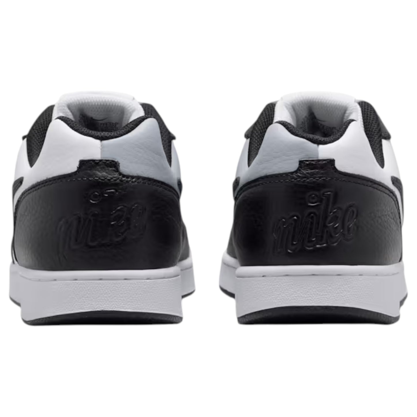 Mens Nike Ebernon Low Premium Shoes Black/White/Grey