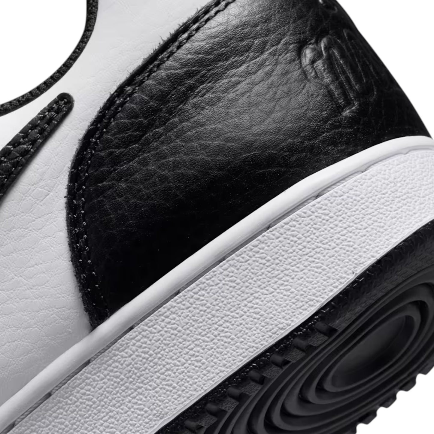 Mens Nike Ebernon Low Premium Shoes Black/White/Grey