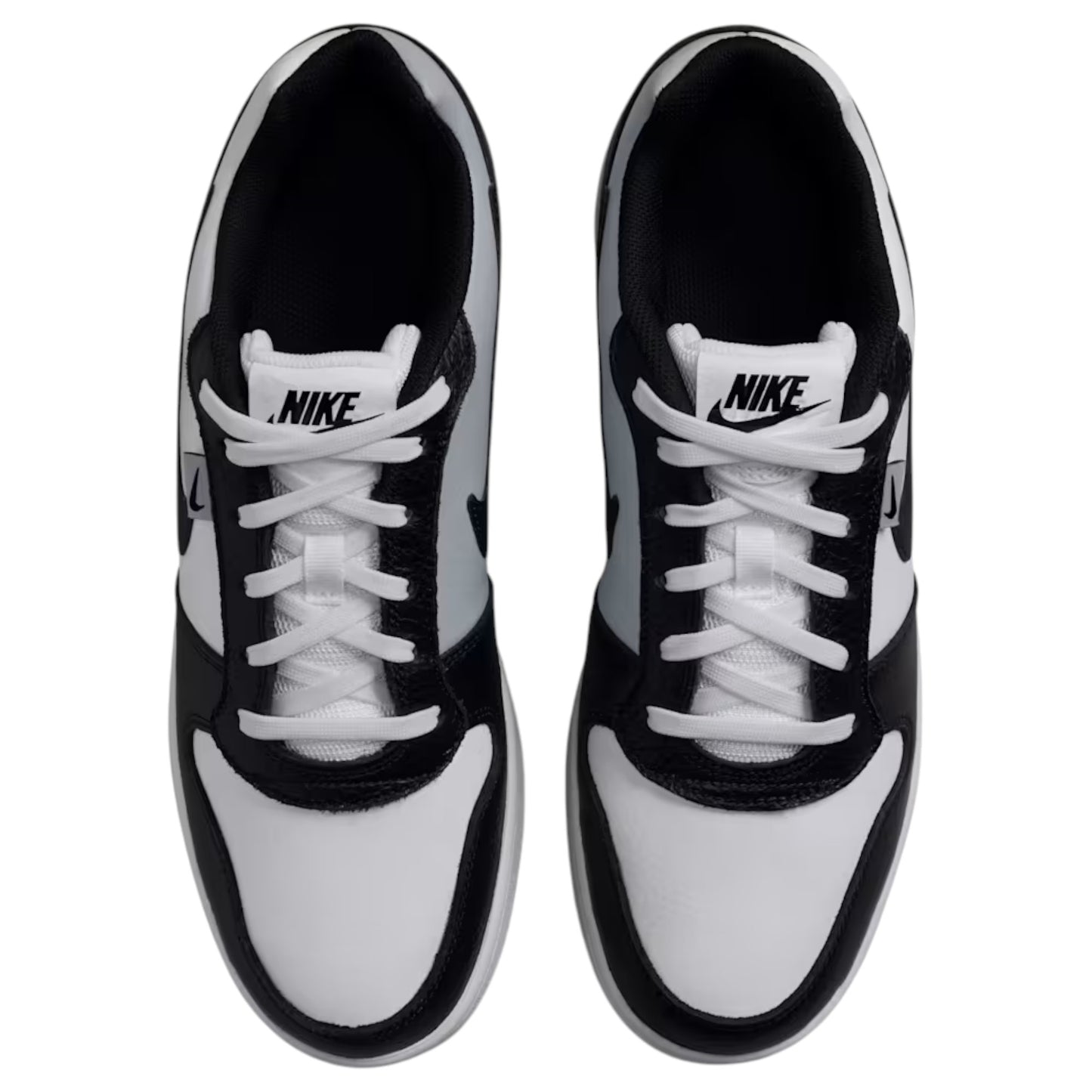 Mens Nike Ebernon Low Premium Shoes Black/White/Grey