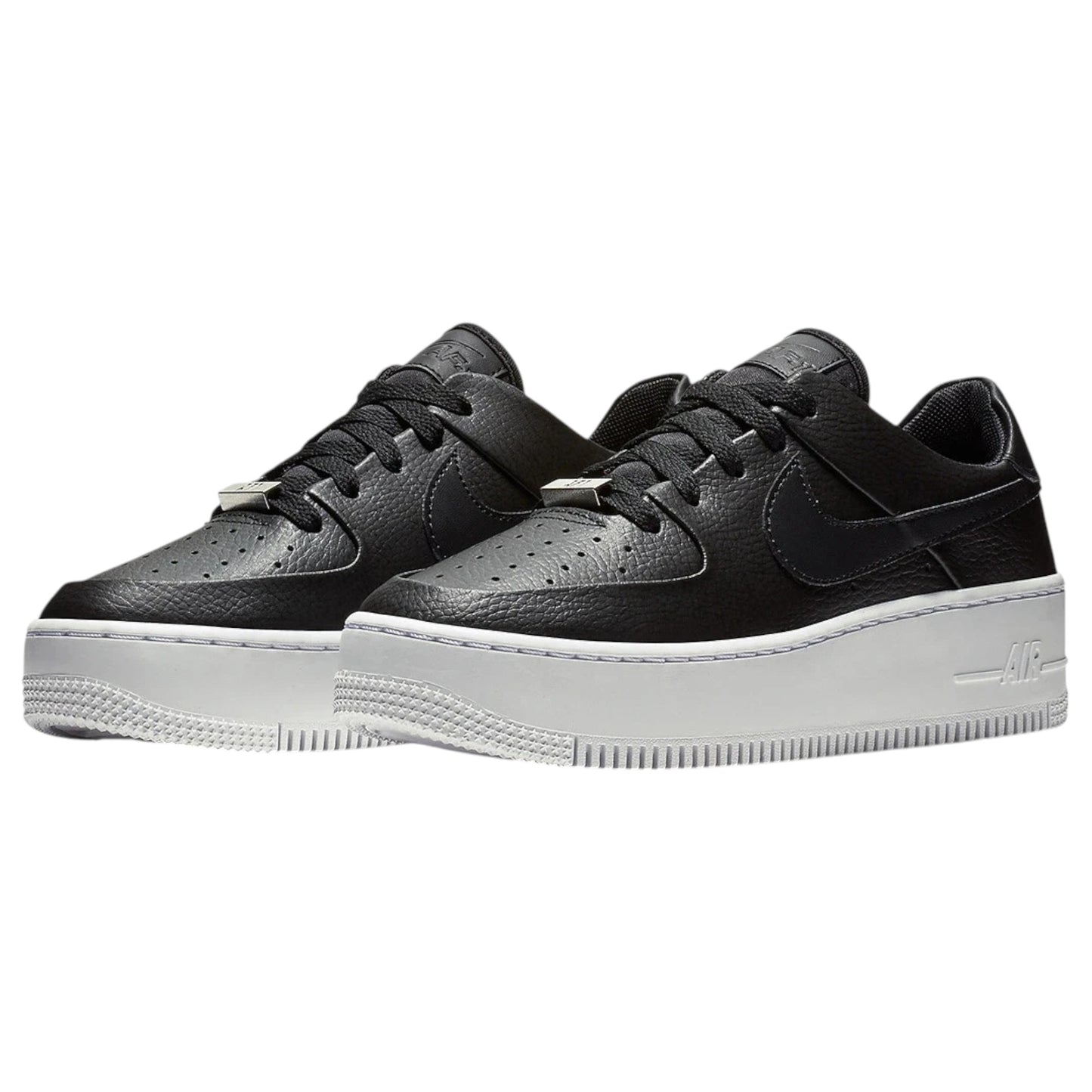 Womens Nike Air Force 1 Sage Low Shoes Black/White