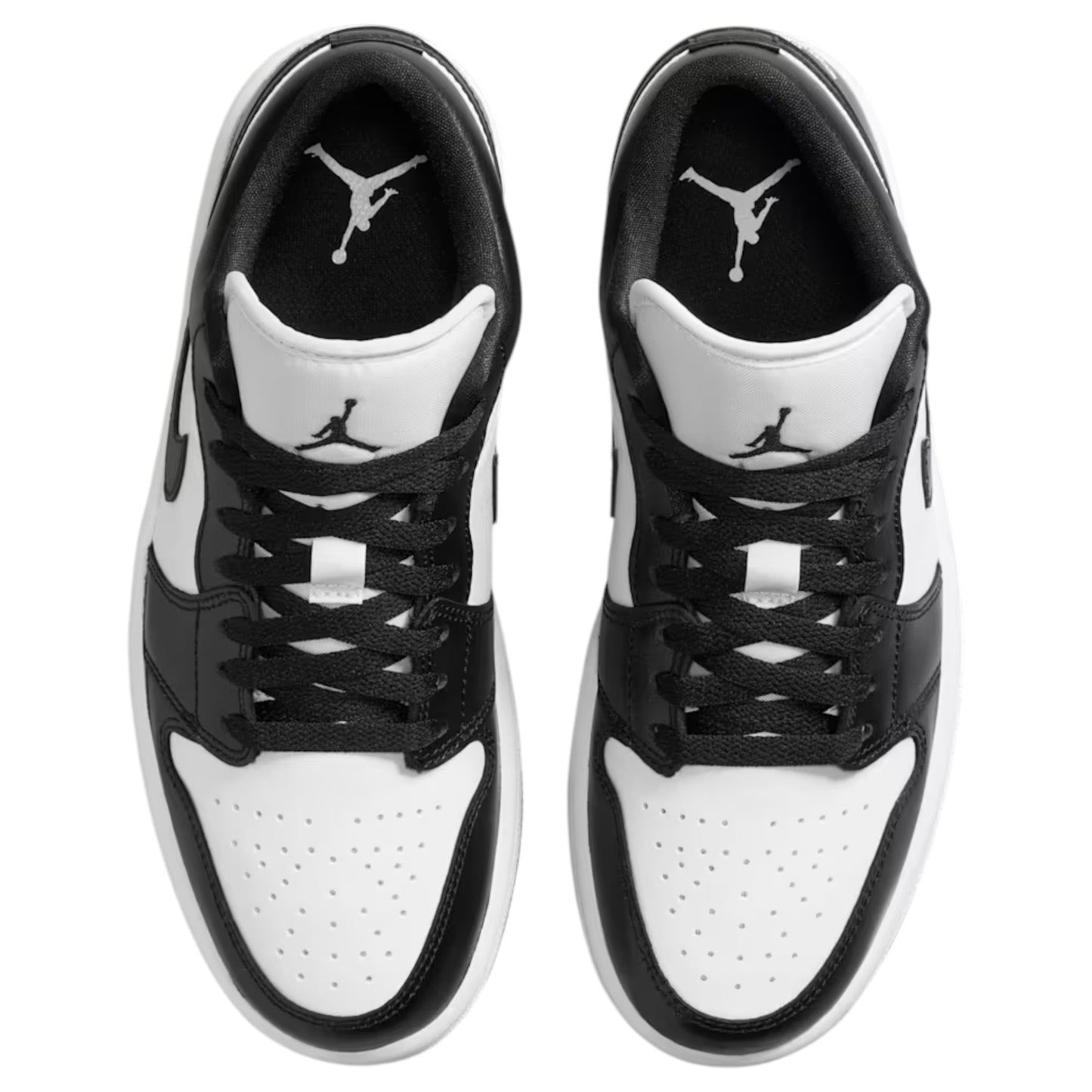 Womens Nike Air Jordan 1 Low Shoes Black/White