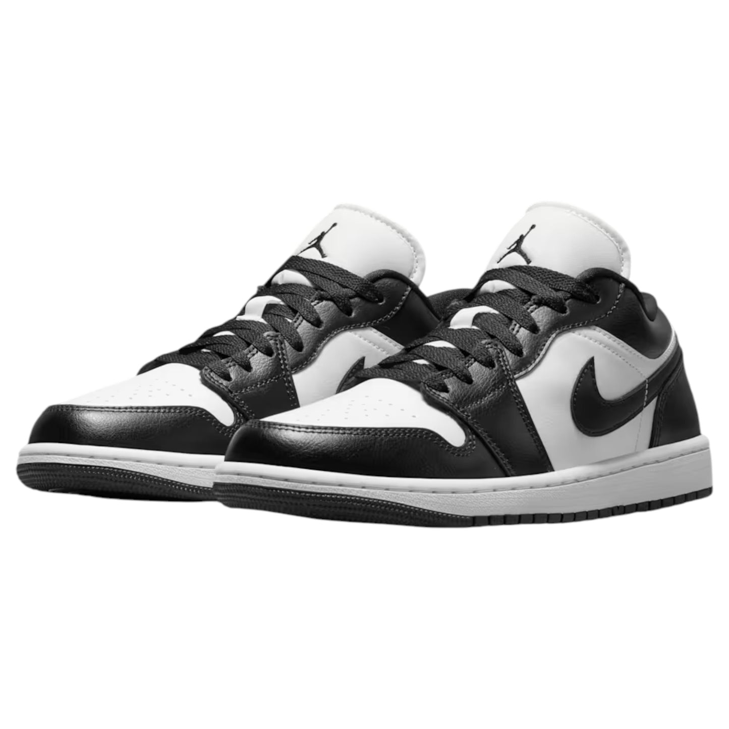 Womens Nike Air Jordan 1 Low Shoes Black/White