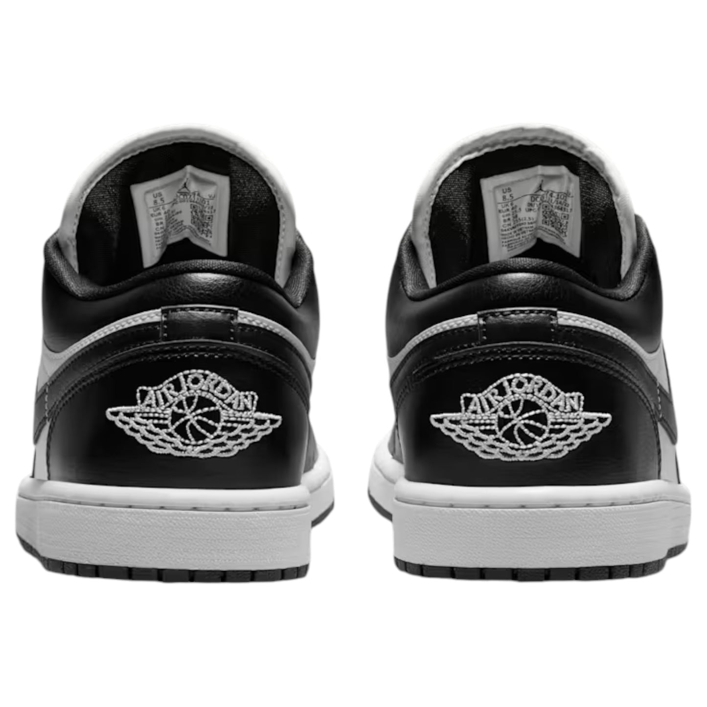 Womens Nike Air Jordan 1 Low Shoes Black/White