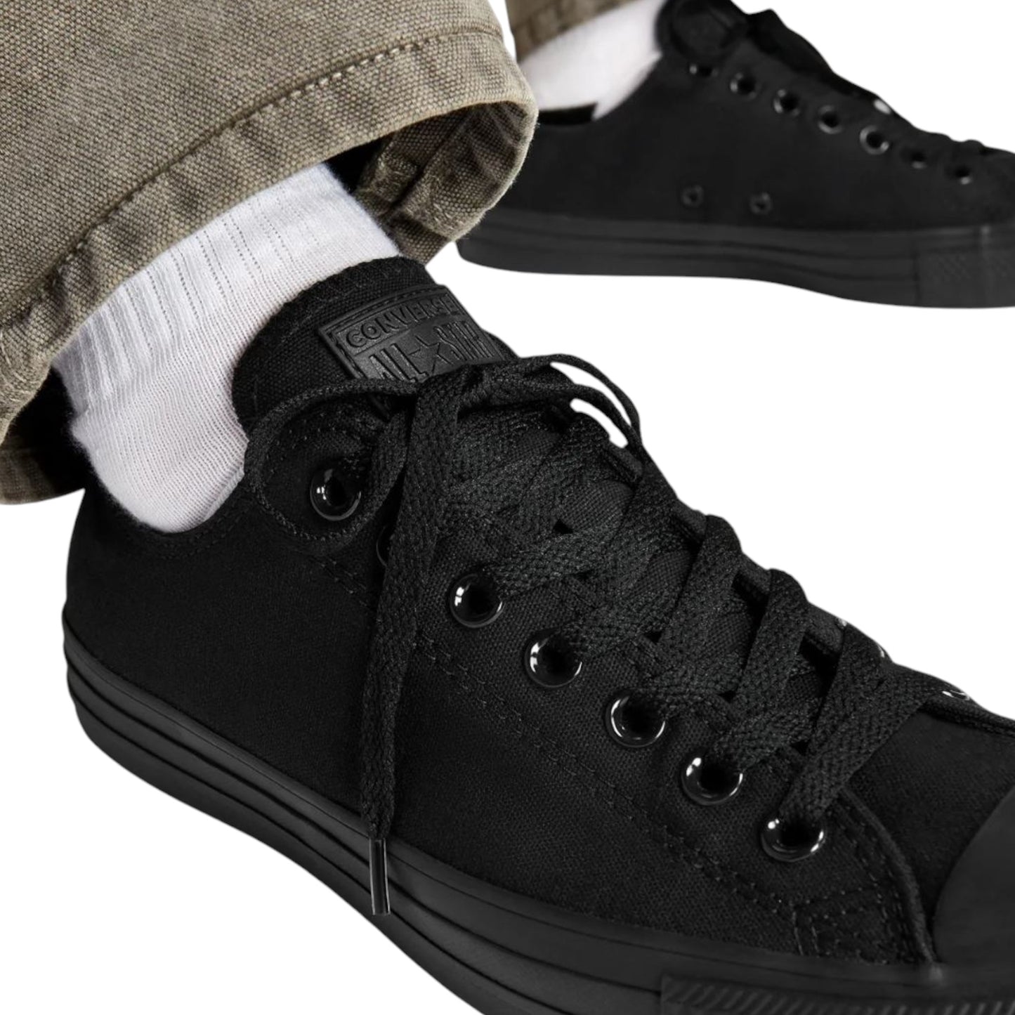 Unisex Adults Converse Chuck Taylor All Star Low Top Shoes Black Monochrome