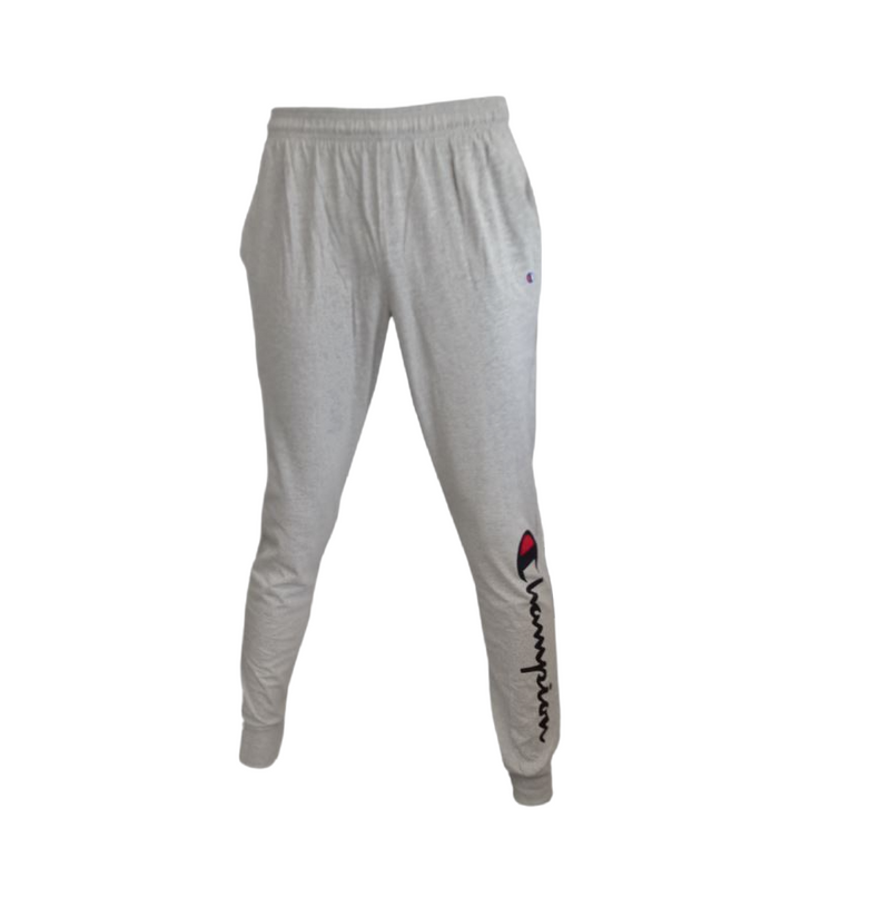 Mens Champion Graphic Everyday Oxford Gray Cotton Joggers