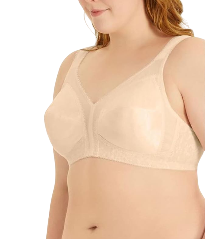 4 x Playtex Womens 18 Hour Comfort Strap Natural Beige Wirefree Bra