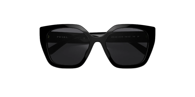 Womens Prada Sunglasses Pr 24Xs 1Ab-5Z1 Black/Grey Polarized Sunnies