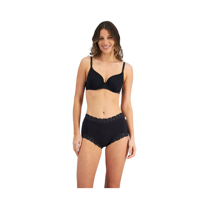 Womens Jockey Parisienne Bamboo Full Brief Underwear Black