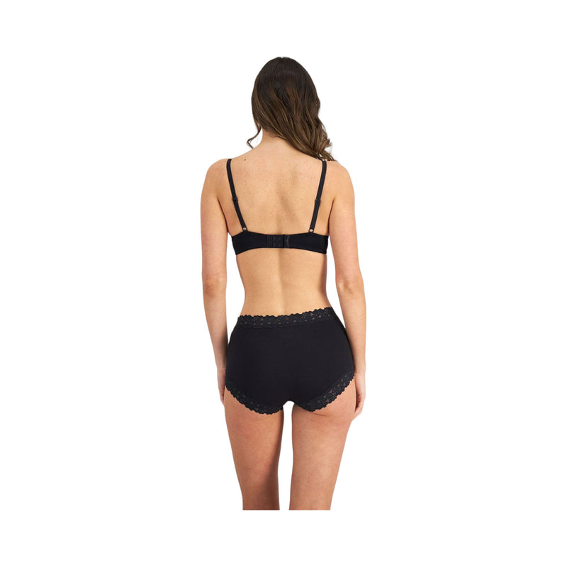 Womens Jockey Parisienne Bamboo Full Brief Underwear Black