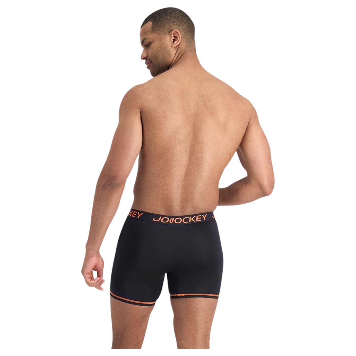 2 Pack Mens Jockey Performance Active Midway Micro Trunks Underwear Black