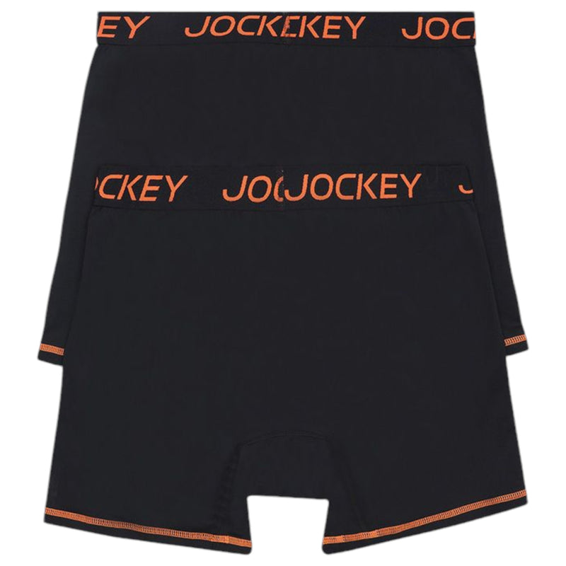 6 x Mens Jockey Performance Active Midway Micro Trunks Black Underwear