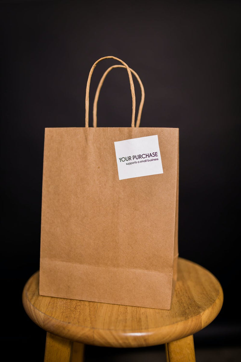 50 X Brown Twisted Handle Kraft Paper Bags Size Midi