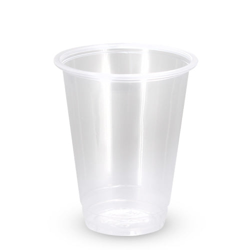 200 X Drinking Cups Clear Pp With Clear Dome Lid 15Oz / 425Ml