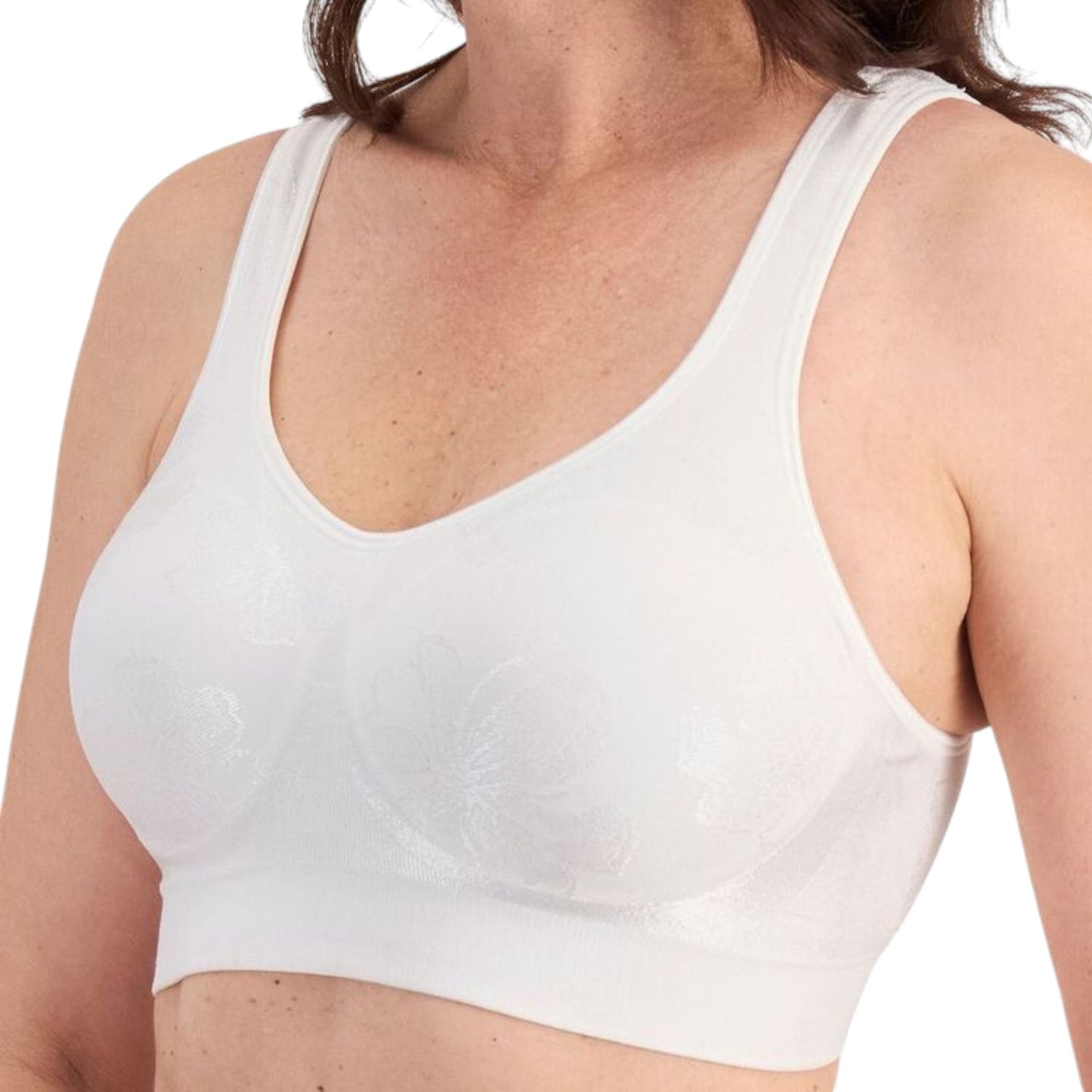 Womens Playtex Comfort Revolution Contour Wirefree Bra White