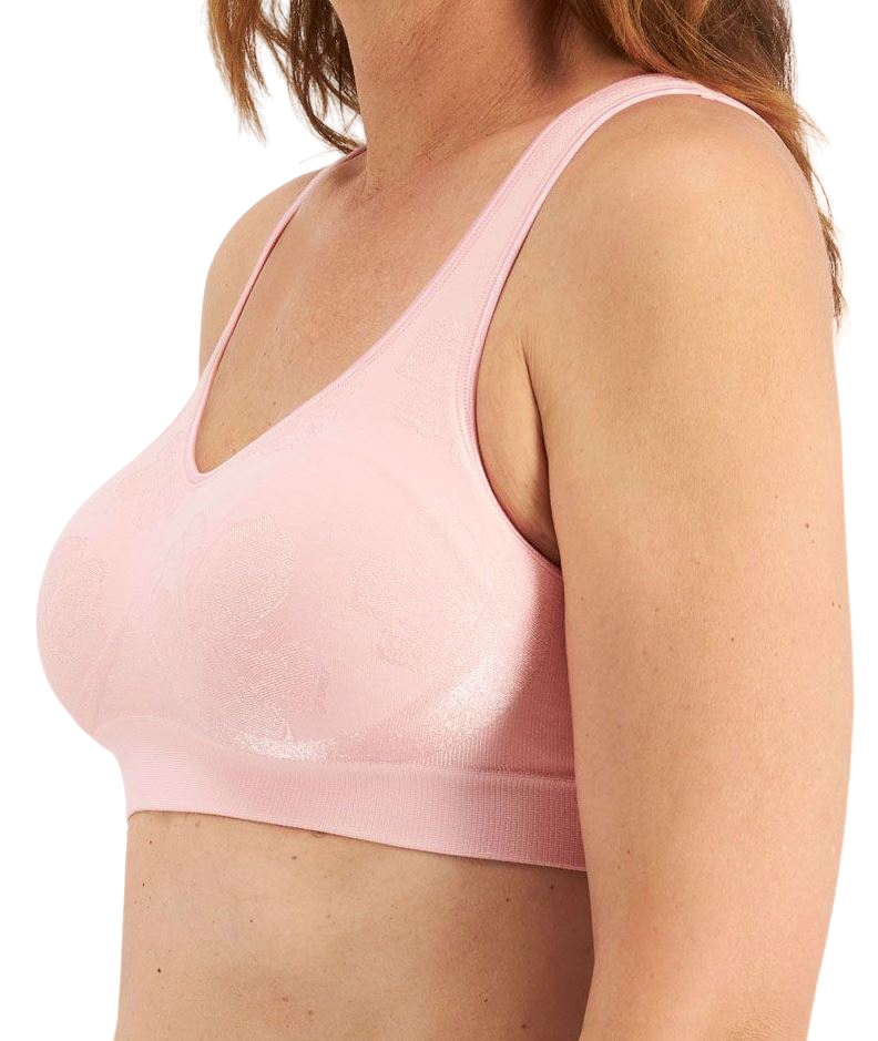 Playtex Comfort Revolution Contour Wirefree Bra - Rose Bloom Pink Floral