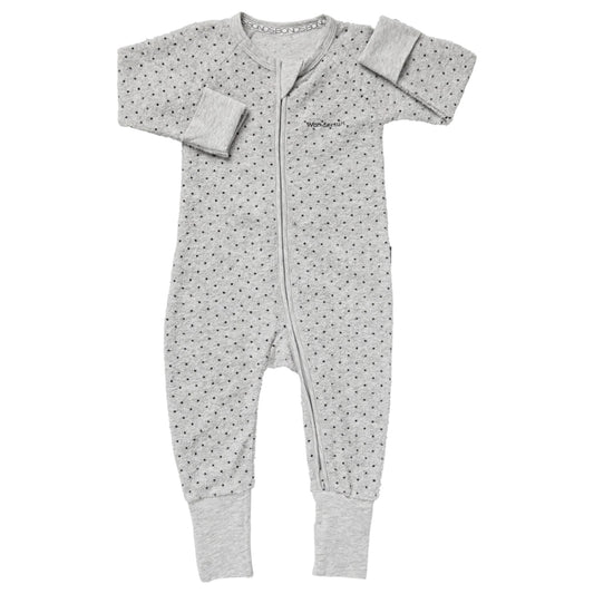 Baby Unisex Bonds Poodlette Zip Coverall Grey
