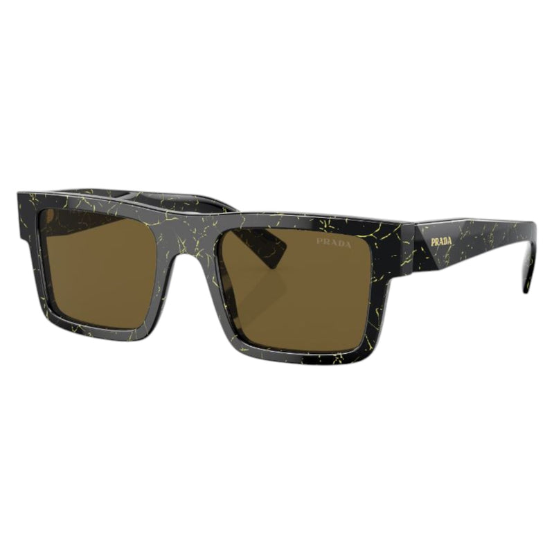 Mens Prada Sunglasses Pr19ws Black/ Yellow Marble Sunnies