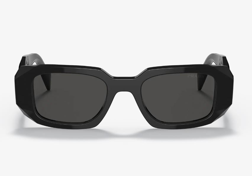 Womens Prada PR17WS Sunglasses Black/Dark Grey