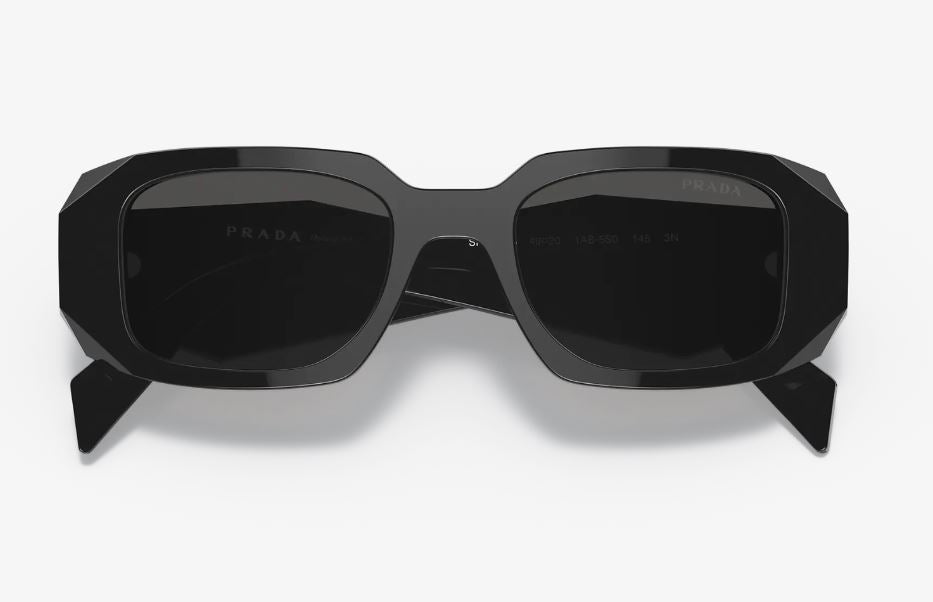 Womens Prada PR17WS Sunglasses Black/Dark Grey